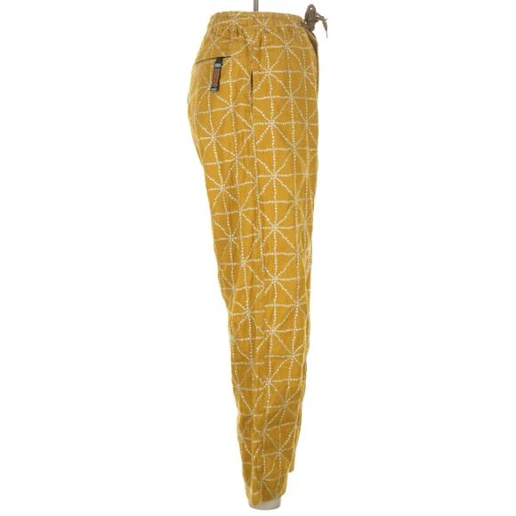 Kapital 8oz Color Denim Folk Dojo Embroidered Easy Pants Yellow 1 S - Picture 3 of 10